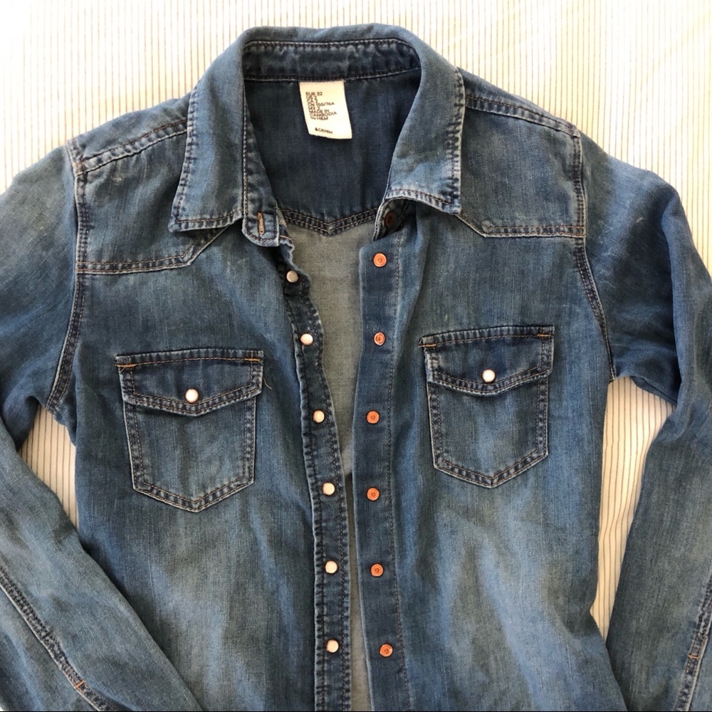H&M denim shirt